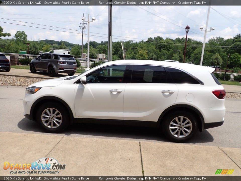 2020 Kia Sorento LX AWD Snow White Pearl / Stone Beige Photo #5