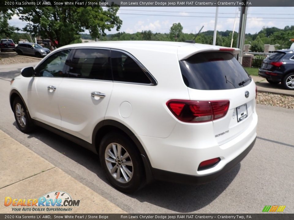 2020 Kia Sorento LX AWD Snow White Pearl / Stone Beige Photo #6