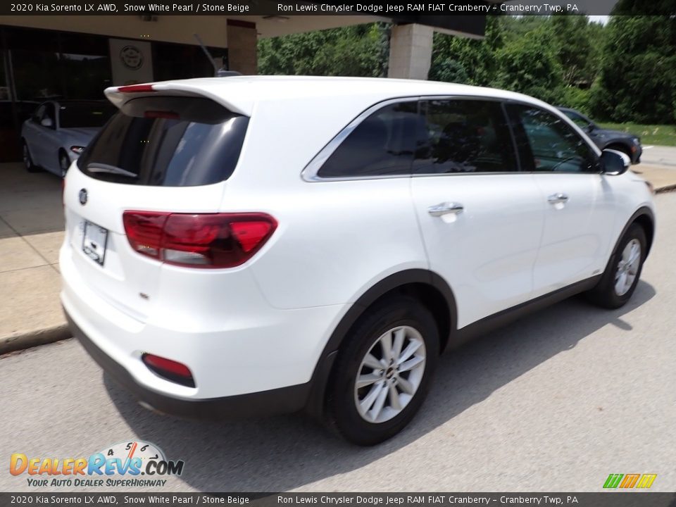 2020 Kia Sorento LX AWD Snow White Pearl / Stone Beige Photo #8