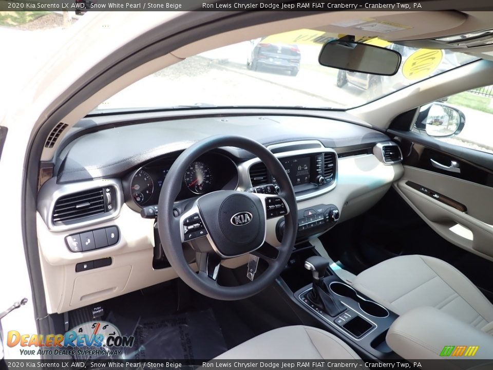 2020 Kia Sorento LX AWD Snow White Pearl / Stone Beige Photo #13