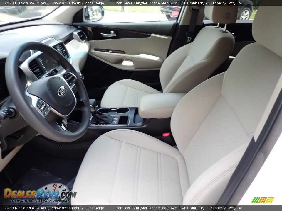 2020 Kia Sorento LX AWD Snow White Pearl / Stone Beige Photo #14