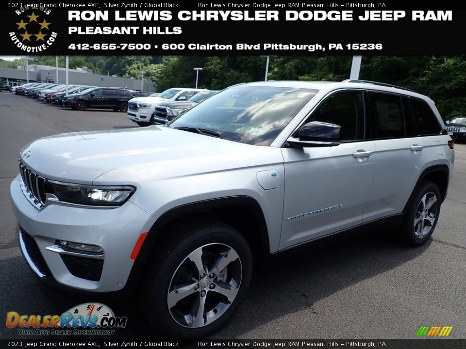 2023 Jeep Grand Cherokee 4XE Silver Zynith / Global Black Photo #1