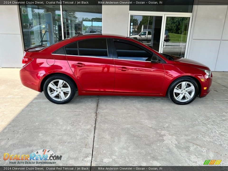 2014 Chevrolet Cruze Diesel Crystal Red Tintcoat / Jet Black Photo #6