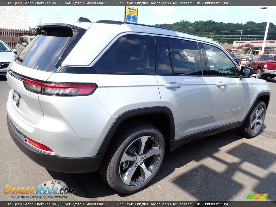 2023 Jeep Grand Cherokee 4XE Silver Zynith / Global Black Photo #6