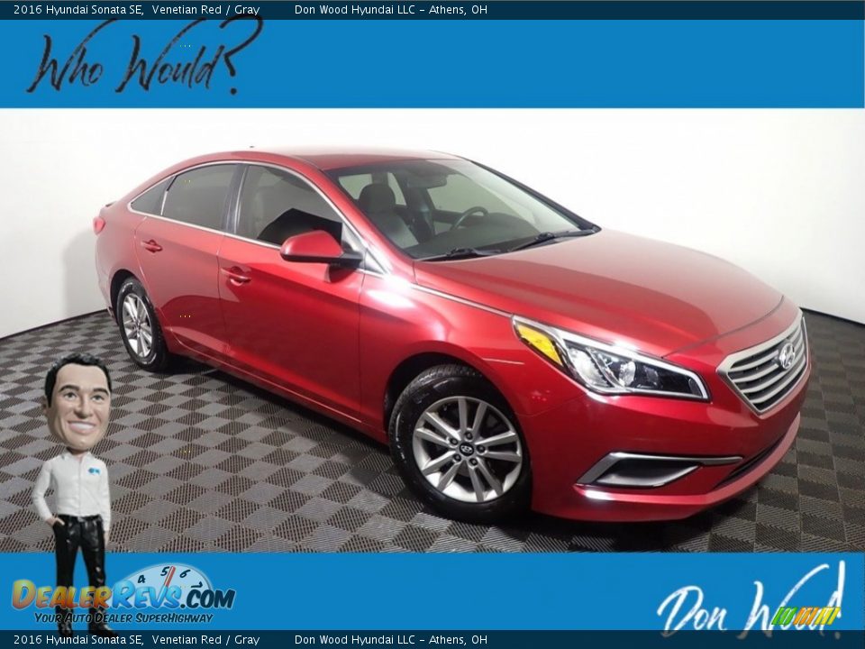 2016 Hyundai Sonata SE Venetian Red / Gray Photo #1