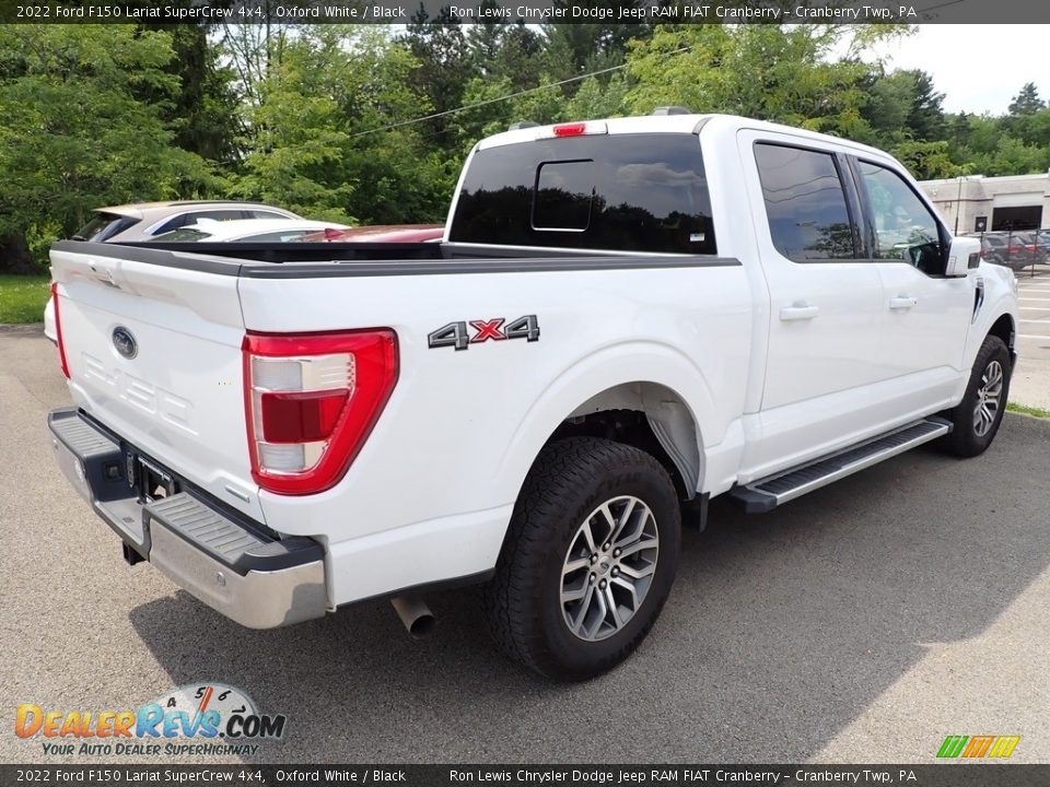 2022 Ford F150 Lariat SuperCrew 4x4 Oxford White / Black Photo #4