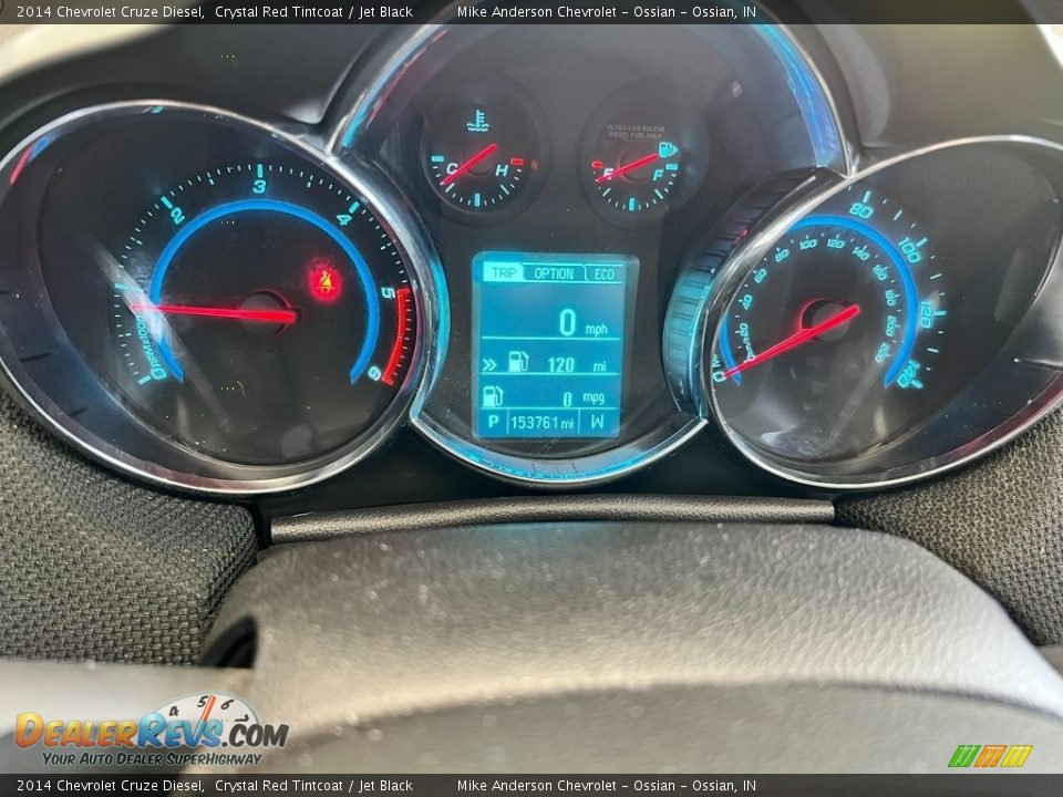 2014 Chevrolet Cruze Diesel Crystal Red Tintcoat / Jet Black Photo #20