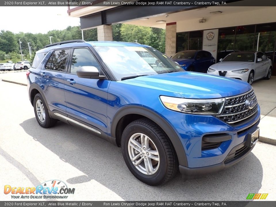 2020 Ford Explorer XLT Atlas Blue Metallic / Ebony Photo #2