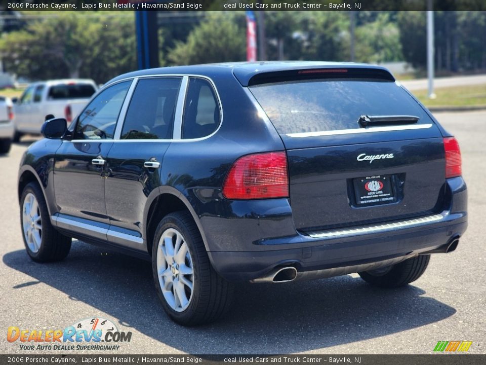 2006 Porsche Cayenne Lapis Blue Metallic / Havanna/Sand Beige Photo #5