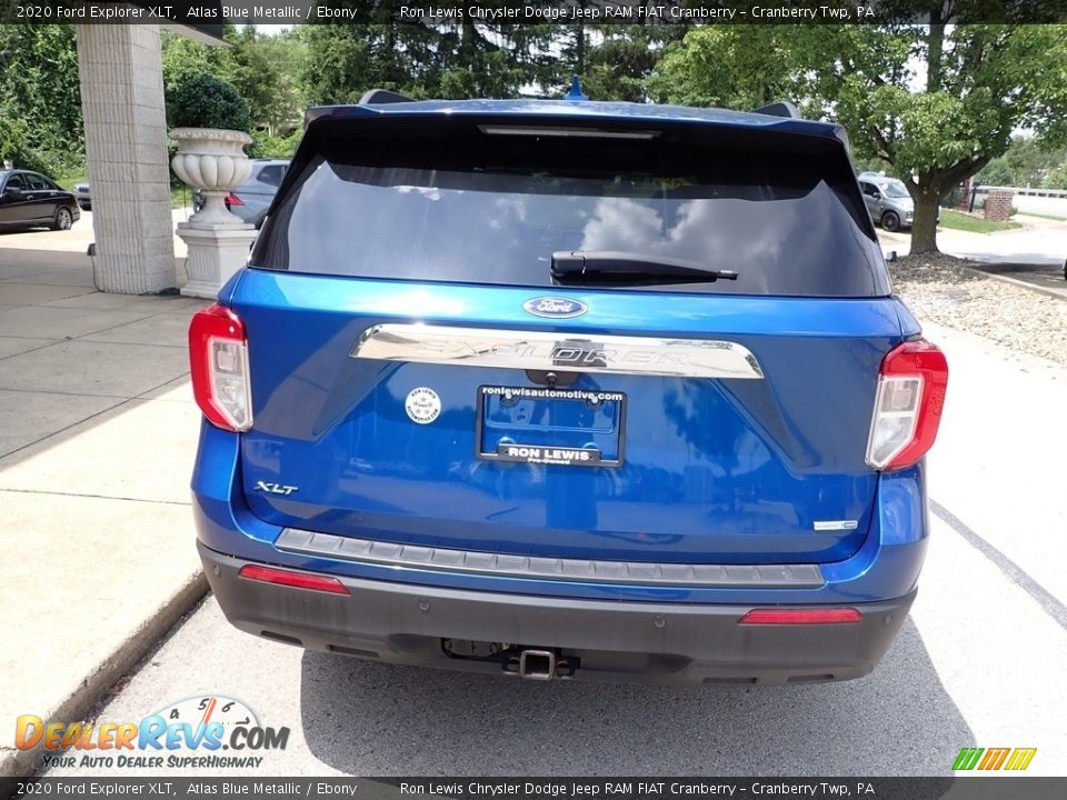 2020 Ford Explorer XLT Atlas Blue Metallic / Ebony Photo #7