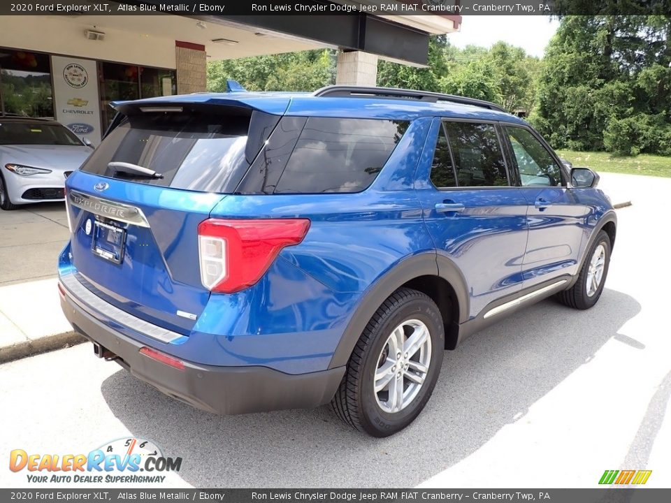 2020 Ford Explorer XLT Atlas Blue Metallic / Ebony Photo #8