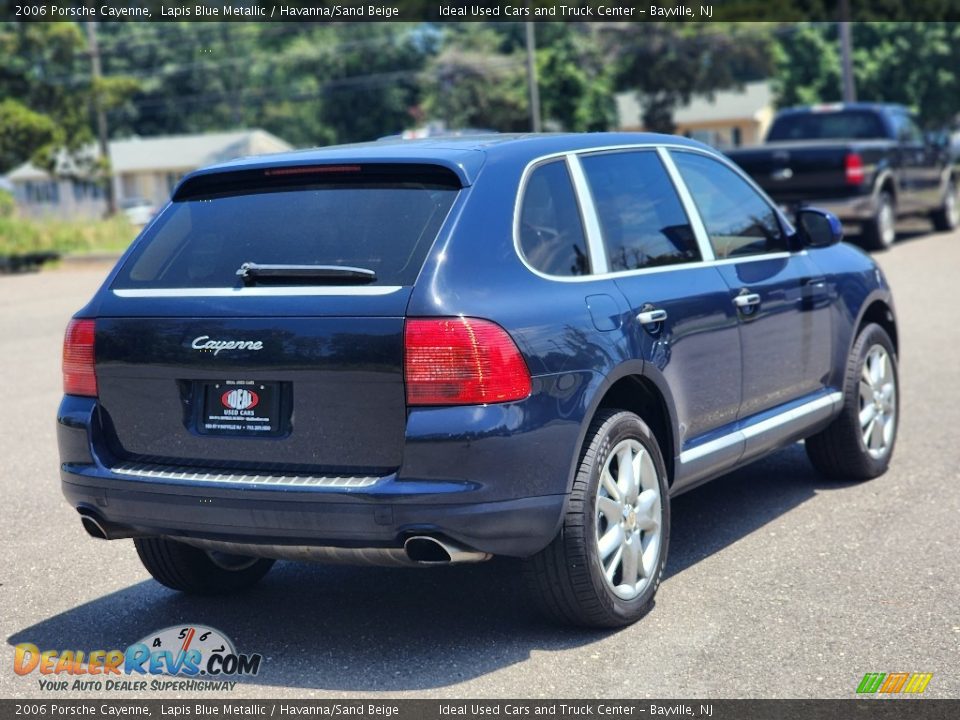 2006 Porsche Cayenne Lapis Blue Metallic / Havanna/Sand Beige Photo #6