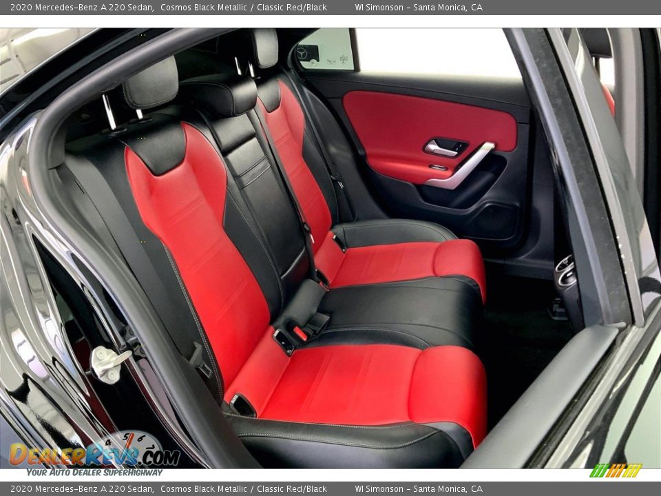 2020 Mercedes-Benz A 220 Sedan Cosmos Black Metallic / Classic Red/Black Photo #19