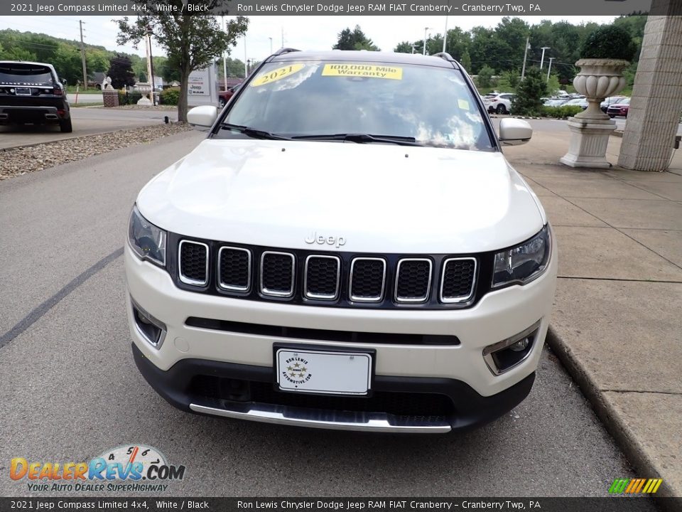 2021 Jeep Compass Limited 4x4 White / Black Photo #3