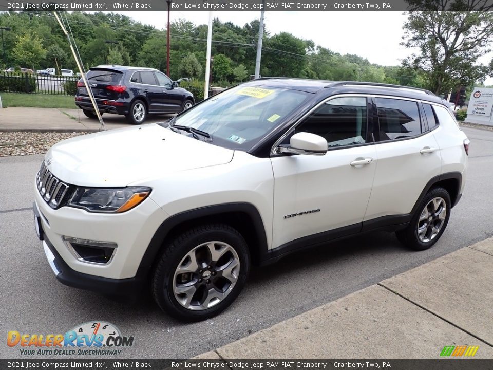 2021 Jeep Compass Limited 4x4 White / Black Photo #4