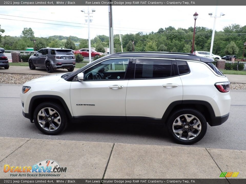 2021 Jeep Compass Limited 4x4 White / Black Photo #5