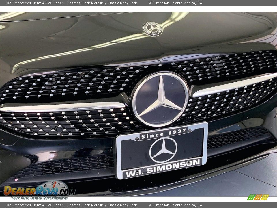 2020 Mercedes-Benz A 220 Sedan Cosmos Black Metallic / Classic Red/Black Photo #30