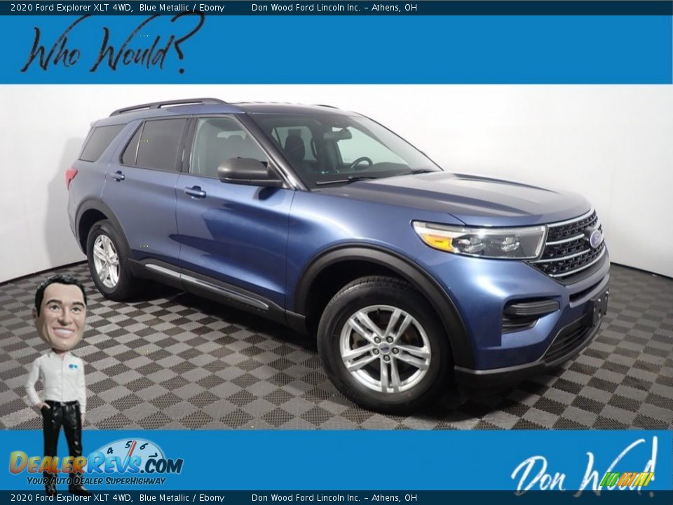 2020 Ford Explorer XLT 4WD Blue Metallic / Ebony Photo #1