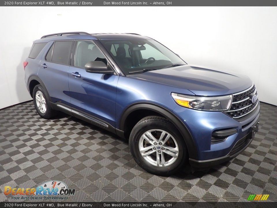 2020 Ford Explorer XLT 4WD Blue Metallic / Ebony Photo #3