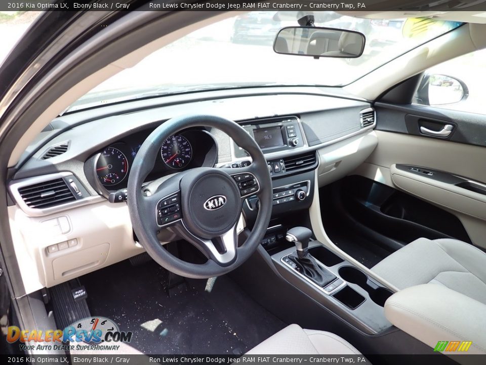 Gray Interior - 2016 Kia Optima LX Photo #13