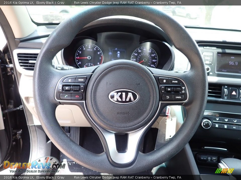 2016 Kia Optima LX Ebony Black / Gray Photo #19