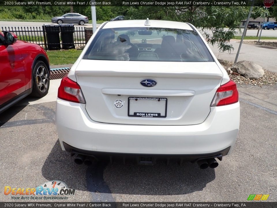 2020 Subaru WRX Premium Crystal White Pearl / Carbon Black Photo #6