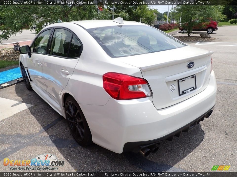 2020 Subaru WRX Premium Crystal White Pearl / Carbon Black Photo #7