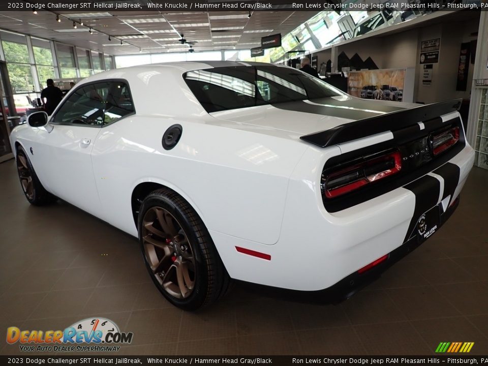 2023 Dodge Challenger SRT Hellcat JailBreak White Knuckle / Hammer Head Gray/Black Photo #3