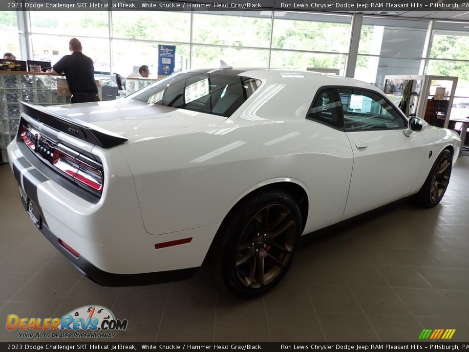 2023 Dodge Challenger SRT Hellcat JailBreak White Knuckle / Hammer Head Gray/Black Photo #6