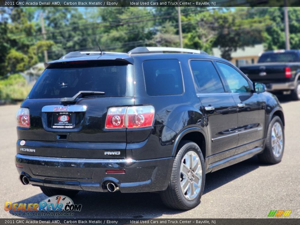 2011 GMC Acadia Denali AWD Carbon Black Metallic / Ebony Photo #5