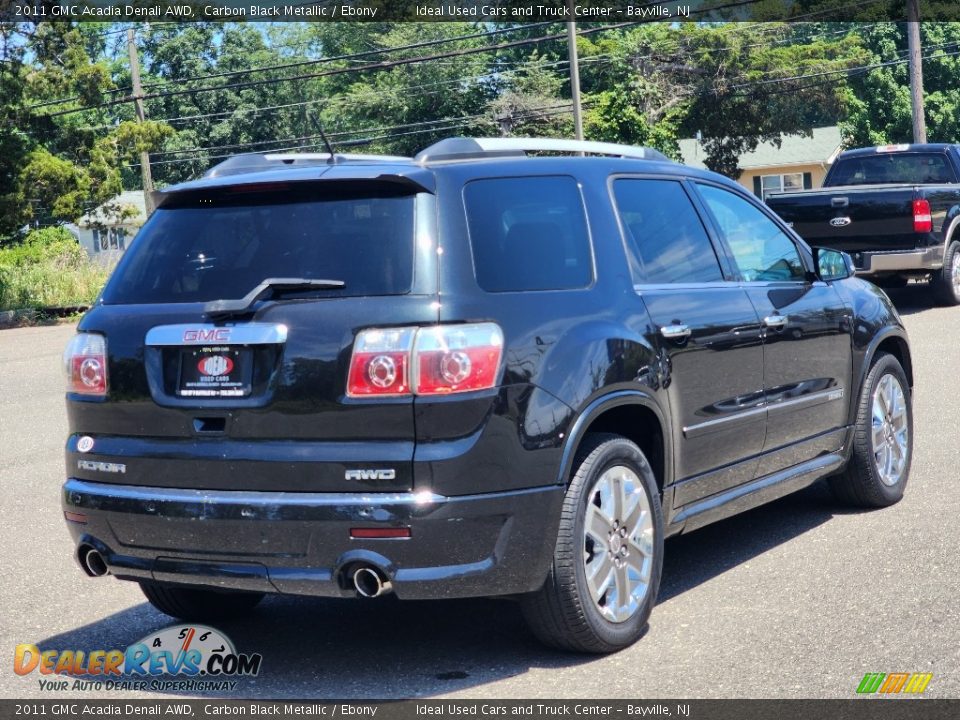 2011 GMC Acadia Denali AWD Carbon Black Metallic / Ebony Photo #6