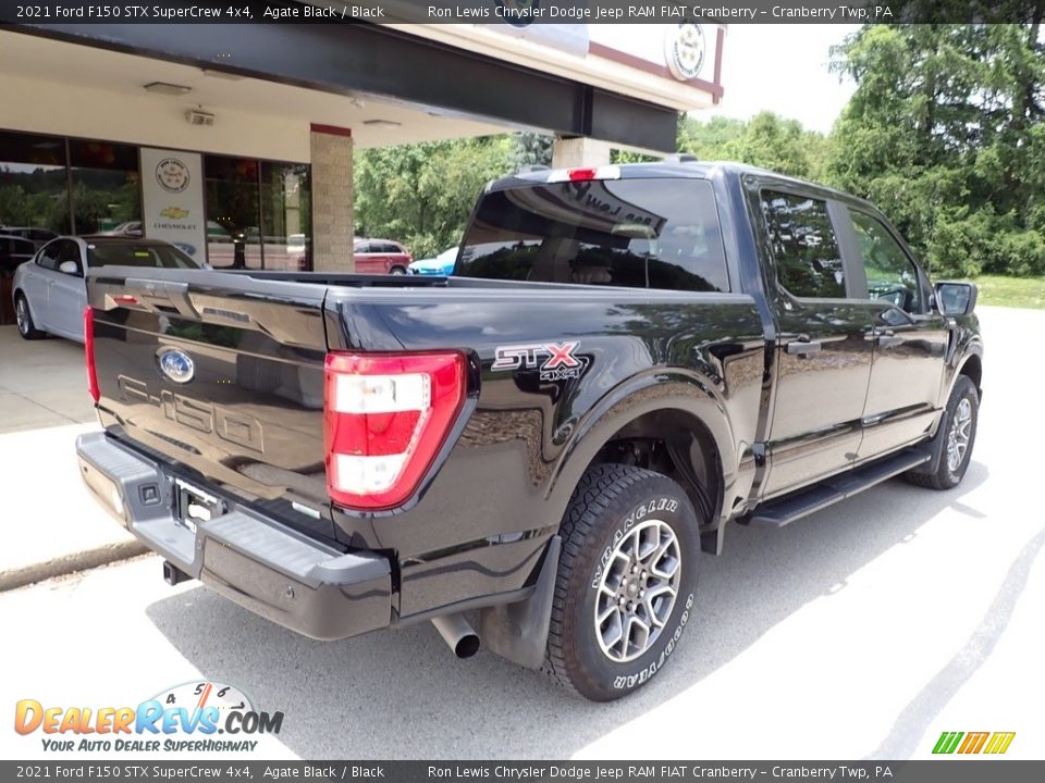 2021 Ford F150 STX SuperCrew 4x4 Agate Black / Black Photo #8