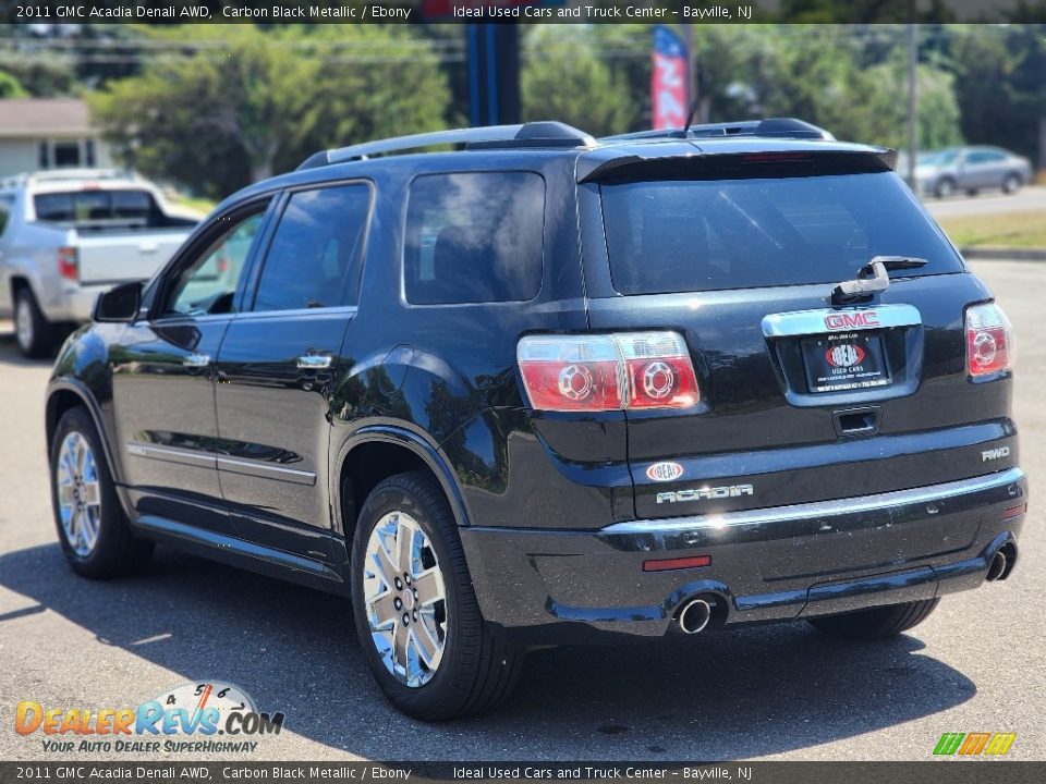 2011 GMC Acadia Denali AWD Carbon Black Metallic / Ebony Photo #7