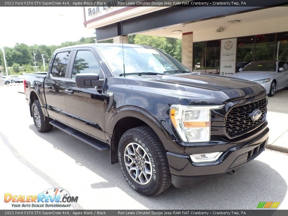 2021 Ford F150 STX SuperCrew 4x4 Agate Black / Black Photo #12