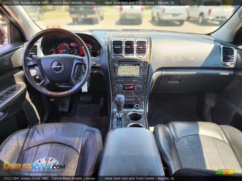 2011 GMC Acadia Denali AWD Carbon Black Metallic / Ebony Photo #17