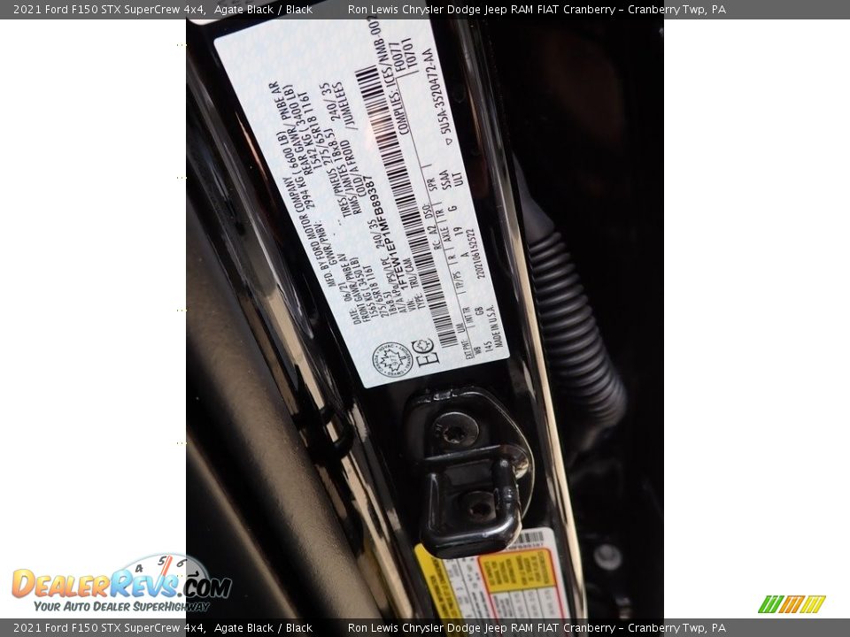 2021 Ford F150 STX SuperCrew 4x4 Agate Black / Black Photo #20