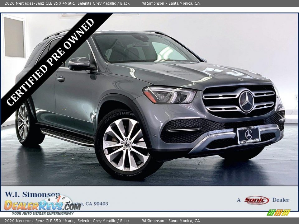 2020 Mercedes-Benz GLE 350 4Matic Selenite Grey Metallic / Black Photo #1