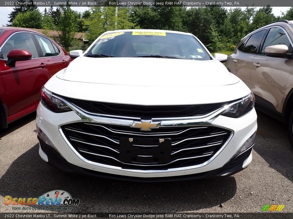 2022 Chevrolet Malibu LT Summit White / Jet Black Photo #2