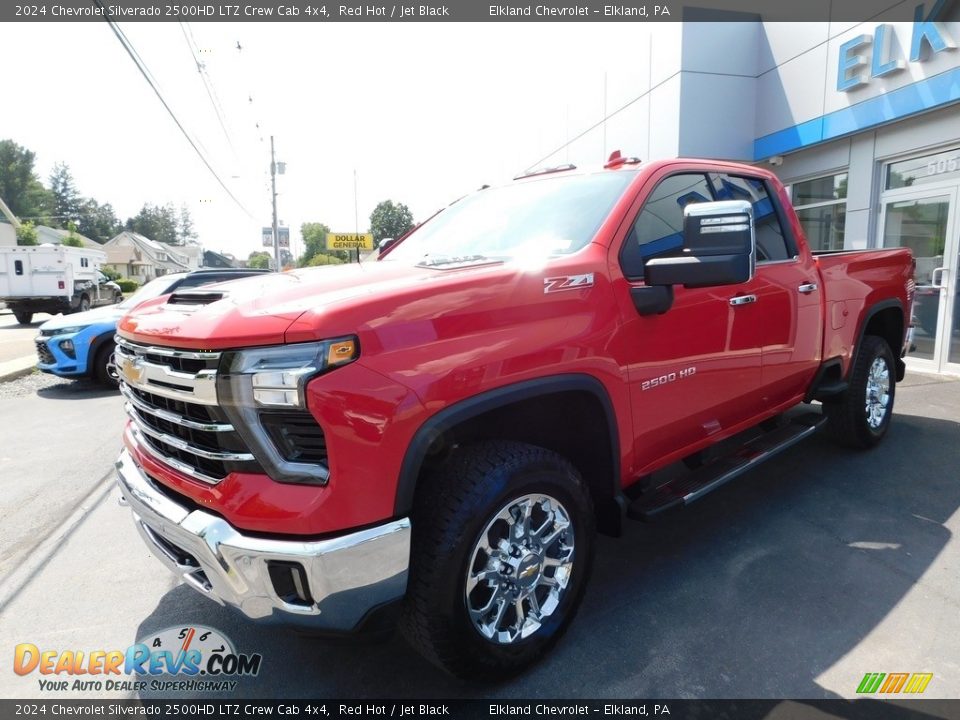 2024 Chevrolet Silverado 2500HD LTZ Crew Cab 4x4 Red Hot / Jet Black Photo #2