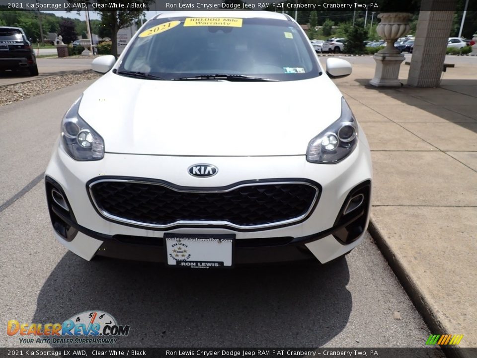 2021 Kia Sportage LX AWD Clear White / Black Photo #3