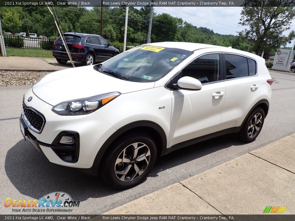 2021 Kia Sportage LX AWD Clear White / Black Photo #4