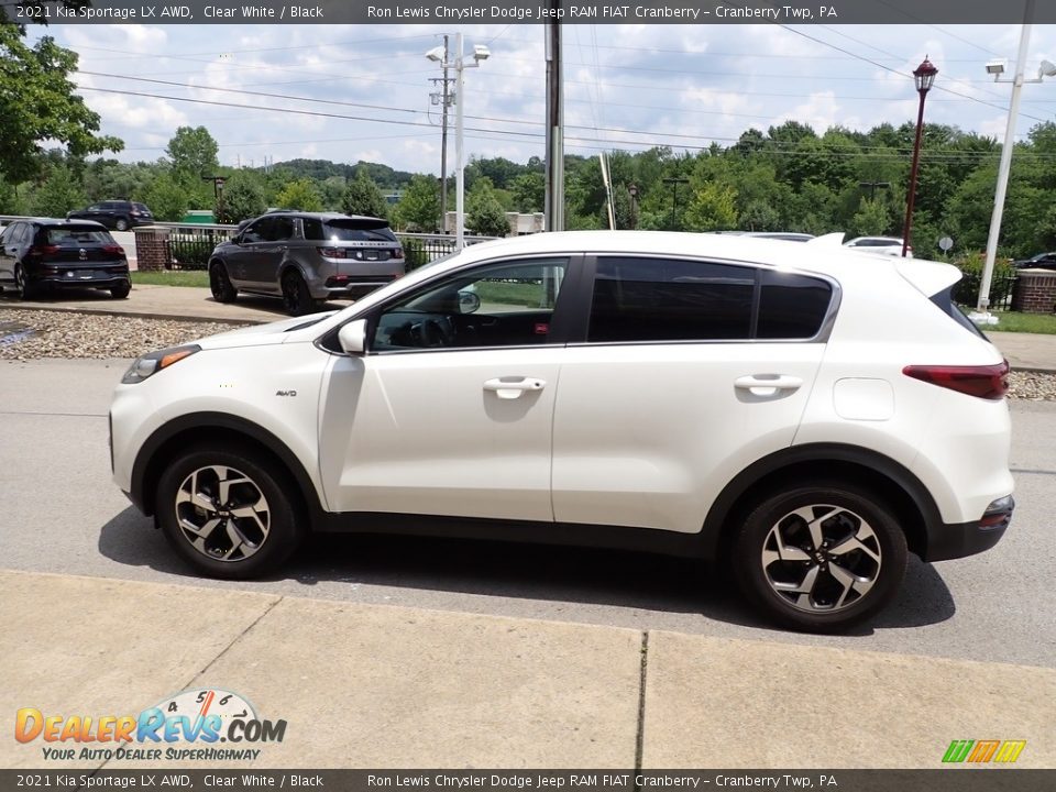 2021 Kia Sportage LX AWD Clear White / Black Photo #5