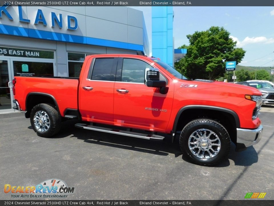 2024 Chevrolet Silverado 2500HD LTZ Crew Cab 4x4 Red Hot / Jet Black Photo #7