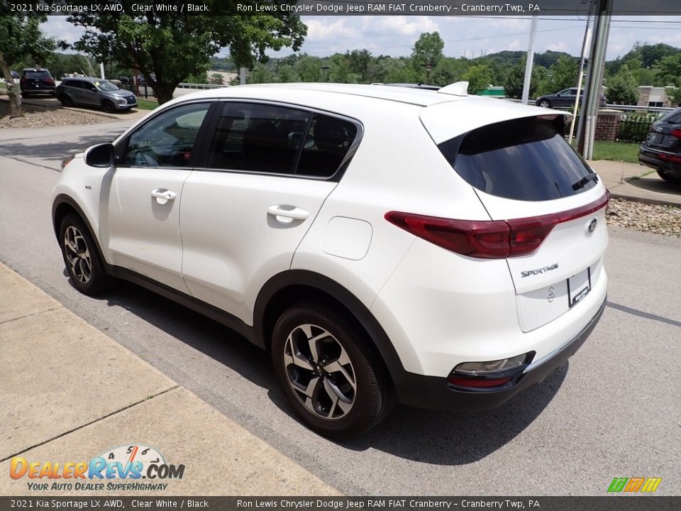 2021 Kia Sportage LX AWD Clear White / Black Photo #6