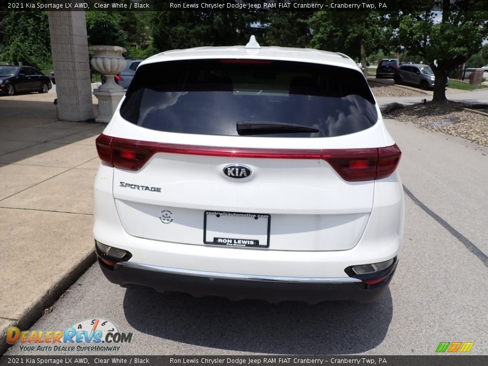 2021 Kia Sportage LX AWD Clear White / Black Photo #7