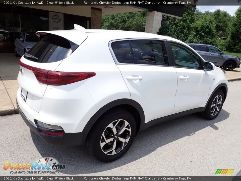 2021 Kia Sportage LX AWD Clear White / Black Photo #8