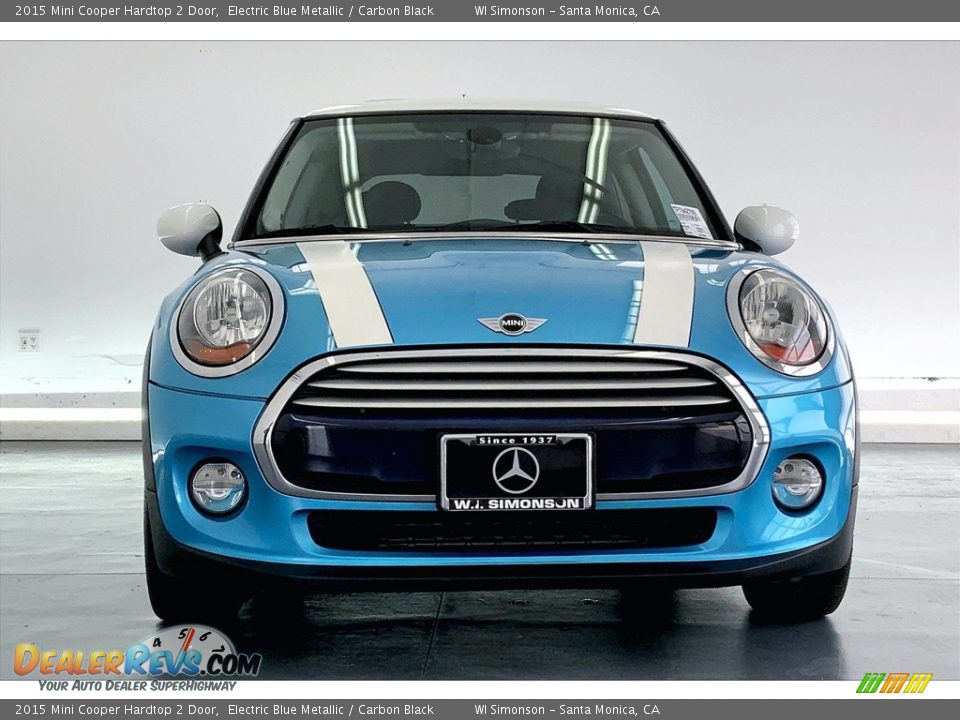 2015 Mini Cooper Hardtop 2 Door Electric Blue Metallic / Carbon Black Photo #2