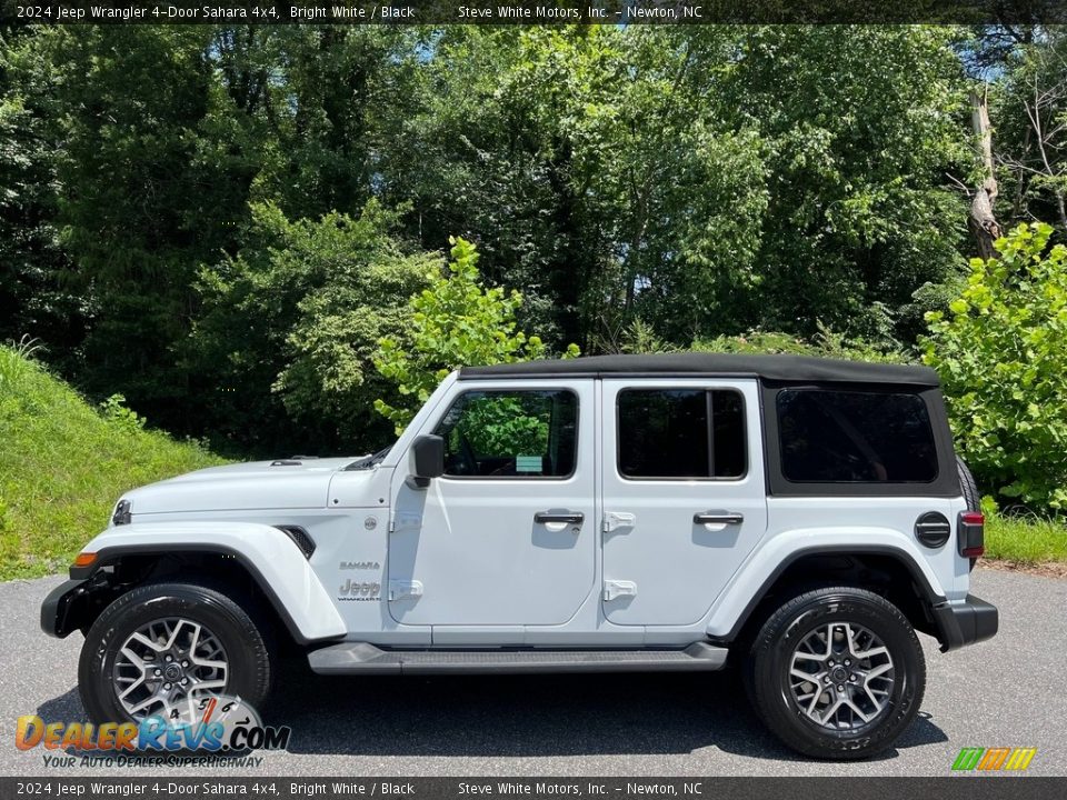 Bright White 2024 Jeep Wrangler 4-Door Sahara 4x4 Photo #1