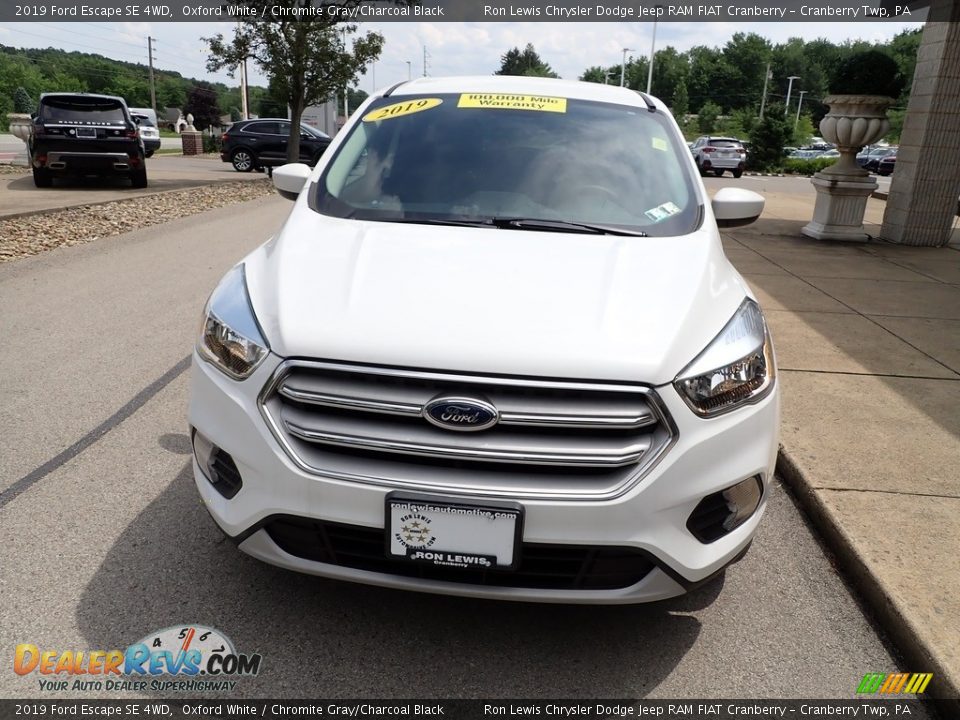 2019 Ford Escape SE 4WD Oxford White / Chromite Gray/Charcoal Black Photo #3