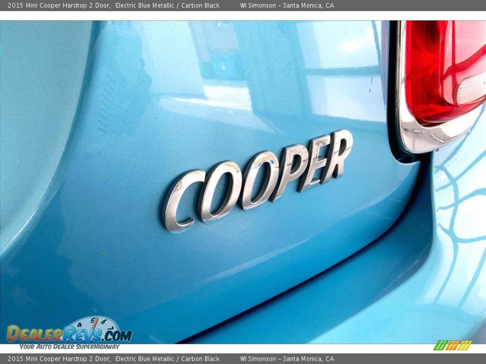 2015 Mini Cooper Hardtop 2 Door Electric Blue Metallic / Carbon Black Photo #7
